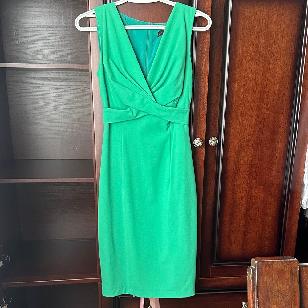 Ella Vibrant Green Midi Dress